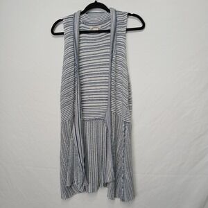 Ariat L Sleeveless Sweater Cardigan Duster Western boho Hippie Southwestern